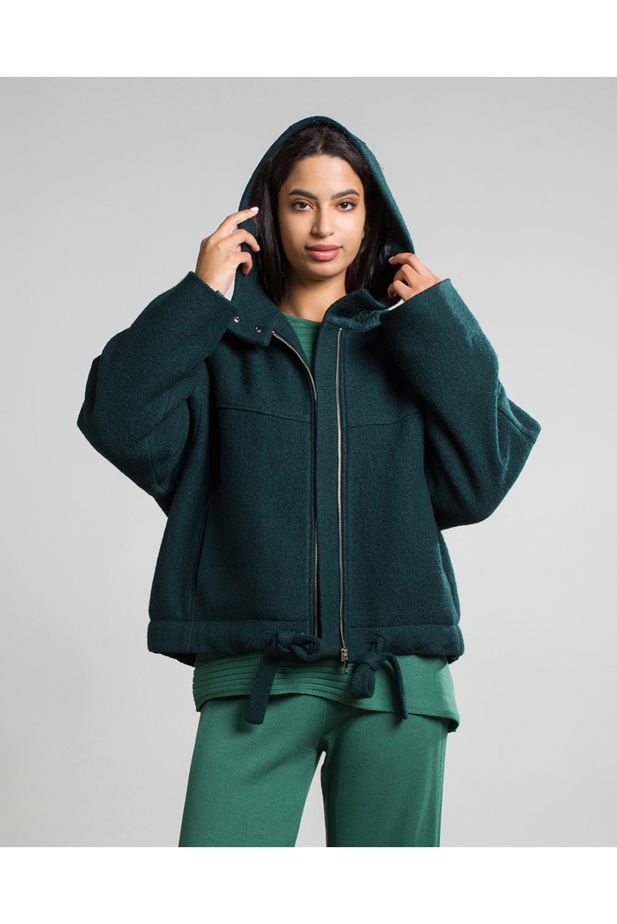 Maha Jacke aus Mantelstoff