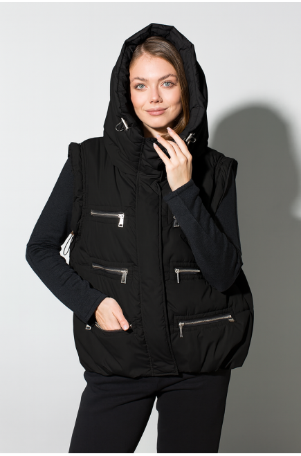 Maha Gesteppte Weste (Schwarz)