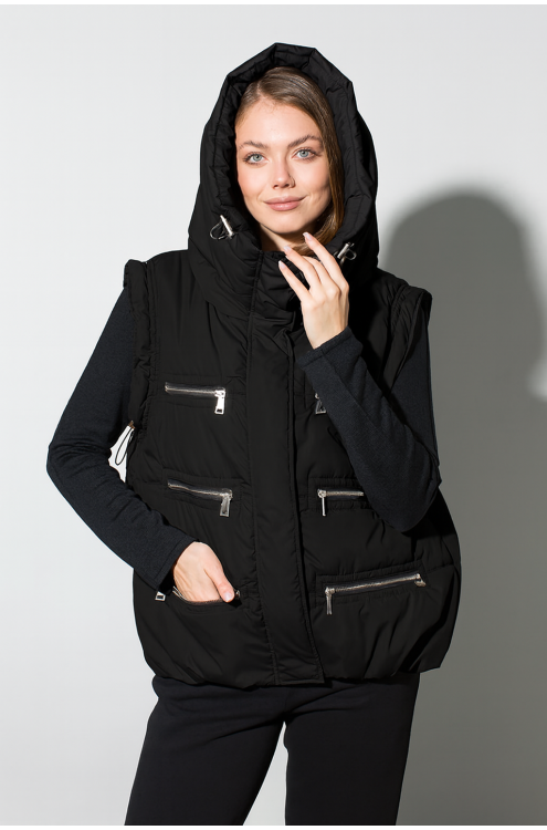 Maha Gesteppte Weste (Schwarz)