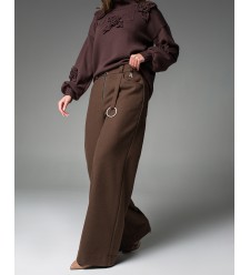 Maha Weite Hose mit offenem Reißverschluss Maha Weite Hose mit offenem Reißverschluss