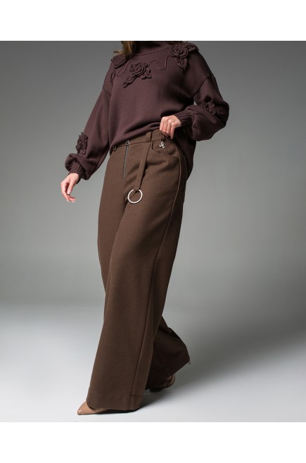 Maha Weite Hose mit offenem Reißverschluss