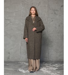 Maha Langer Mantel in Kokon-Silhouette