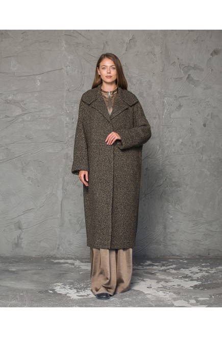 Maha Langer Mantel in Kokon-Silhouette