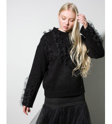 Maha Pullover mit Rüschen