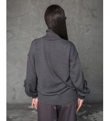 Maha Baumwollpullover mit handgehäkelten Blumen