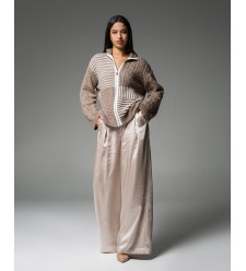 Maha Strickpullover mit Reißverschluss