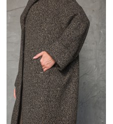 Maha Langer Mantel in Kokon-Silhouette