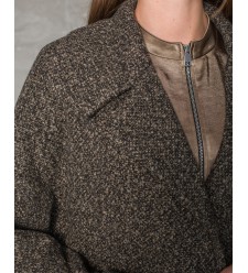 Maha Langer Mantel in Kokon-Silhouette