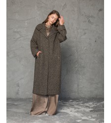 Maha Langer Mantel in Kokon-Silhouette