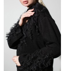 Maha Pullover mit Rüschen