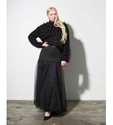 Maha Pullover mit Rüschen