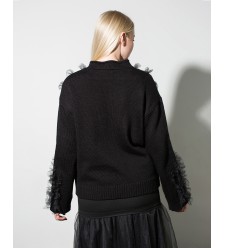 Maha Pullover mit Rüschen