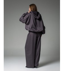 Maha Set: Jacke mit Kapuze und Barrel-Hose (Dunkelgrau) Maha Set: Jacke mit Kapuze und Barrel-Hose (Dunkelgrau)