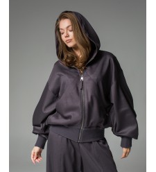 Maha Set: Jacke mit Kapuze und Barrel-Hose (Dunkelgrau) Maha Set: Jacke mit Kapuze und Barrel-Hose (Dunkelgrau)