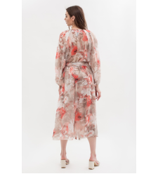 Blumenmuster Langarmkleid: Zeitlose Eleganz