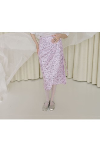 NAGRODZKI.S Rosa Rock mit zartem Blumenmuster