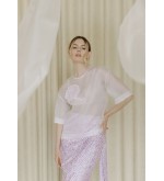 NAGRODZKI.S Rosa Rock mit zartem Blumenmuster