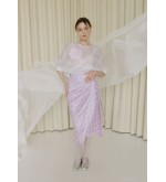 NAGRODZKI.S Rosa Rock mit zartem Blumenmuster