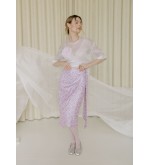 NAGRODZKI.S Rosa Rock mit zartem Blumenmuster