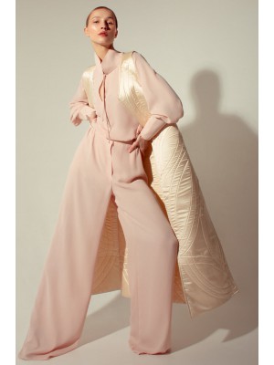 Panove Krepp-Chiffon Weite Hose