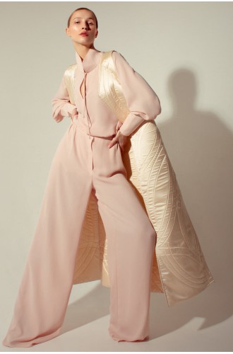 Panove Krepp-Chiffon Weite Hose