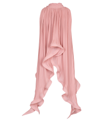 Asymmetrische, transformierte Plissee-Chiffonbluse