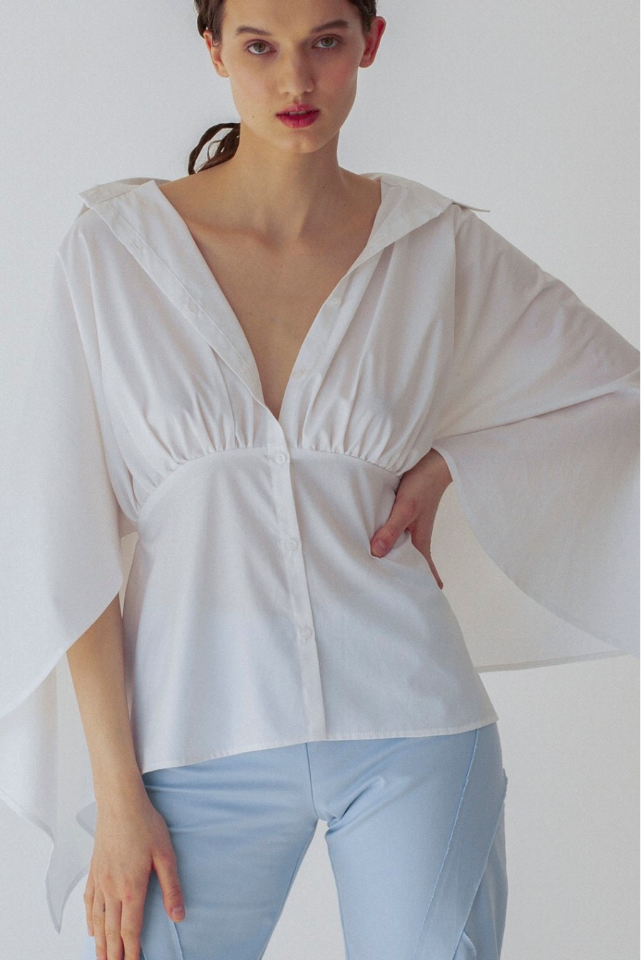 Baumwoll-Oversize-Bluse von Panove