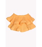 Transformierbares plissiertes Chiffon-Top-Bolero von Panove
