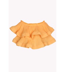 Transformierbares plissiertes Chiffon-Top-Bolero von Panove