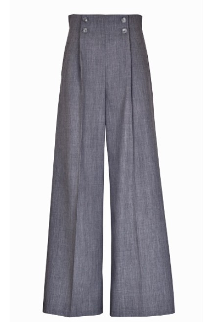  Damen Wollhose in Grau