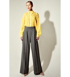  Damen Wollhose in Grau