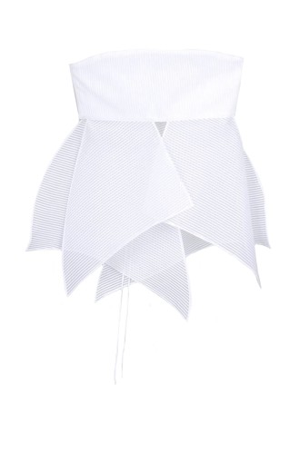 Panove Jacquard-Organza-Basken-Top