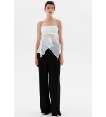 Panove Jacquard-Organza-Basken-Top