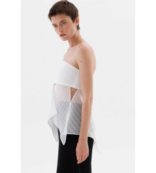 Panove Jacquard-Organza-Basken-Top