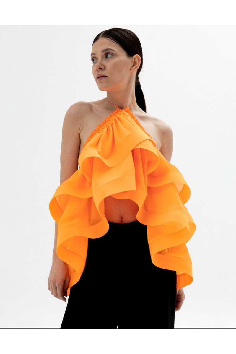 Panove Kurzes Top-Bolero, Transformer (Orange)