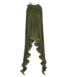 Asymmetric Pleated Chiffon Transformer Blouse by Panove