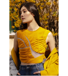 Crop Top gelb