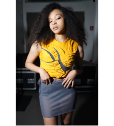 Crop Top gelb