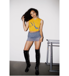 Crop Top gelb