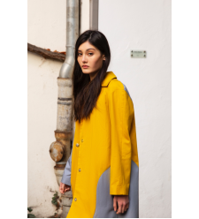  Trench gelb/blau