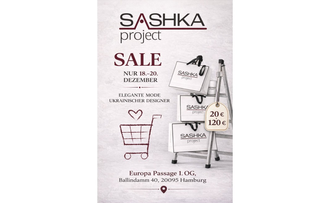 Nur drei Tage – TOTALER AUSVERKAUF bei SASHKA PROJECT in Hamburg!