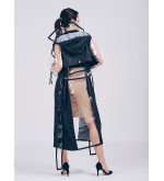 iCoat Iconic Trenchcoat Lang (Schwarz)