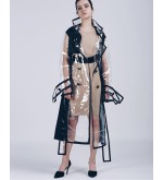 iCoat Iconic Trenchcoat Lang (Schwarz)