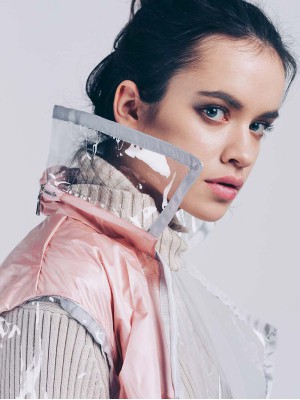 iCoat Iconic Trenchcoat Lang (Rosa)