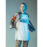 iCoat Leuchtend orangefarbener futuristischer Windbreaker