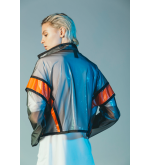 iCoat Leuchtend orangefarbener futuristischer Windbreaker
