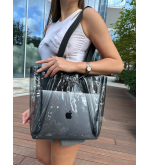 iCoat 2-in-1: Shopper-Tasche & Accessoire mit Bergkristall