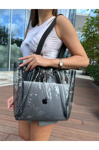 iCoat 2-in-1: Shopper-Tasche & Accessoire mit Bergkristall